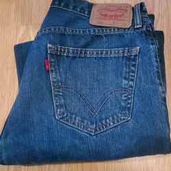 Levi 505 Jeans..size 34x32s..I Cut Off About 2 Inches..can Be Hemmed..Great Condition!
