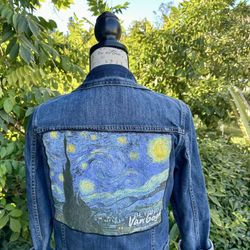 Women's Beyond Van Gogh Jean Jacket Small