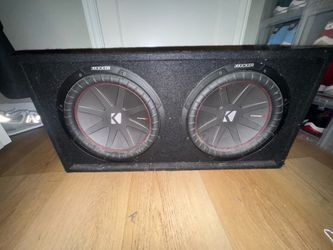 Rockford Fosgate T1500-1bd Amp & Subs Dual 12” Kicker CompR 12s w/ Ported Box