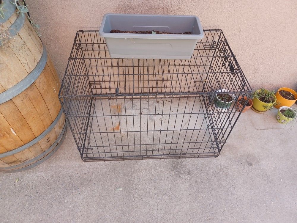 animal crate wire bottom is open great for 🐢 or 🐰?