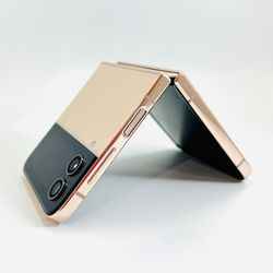 Samsung Galaxy ZFLIP 256GB UNLOCKED GOLD Fully Functional