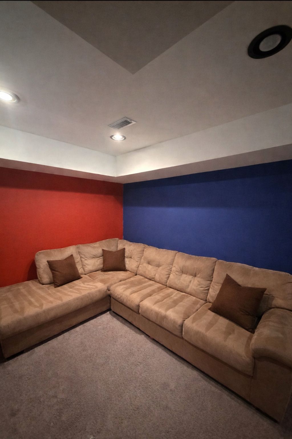 FREE DELIVERY Tan L shaped Sectional with Chase