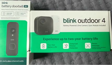 Blink Battery Doorbell 2k (newest model) + Blink Outdoor 4 (Wireless) + Sync Module Core