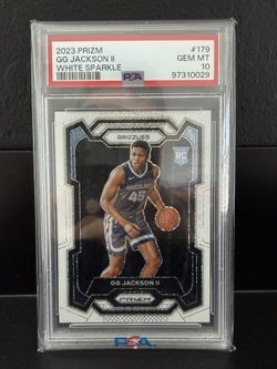 2023 Panini Prizm White Sparkle #179 GG Jackson II RC Rookie PSA 10 GEM MINT