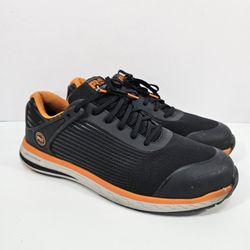 Timberland PRO DriveTrain Men's Athletic Work Shoes Composite Safety Toe A1XG9 Black/Orange 13M