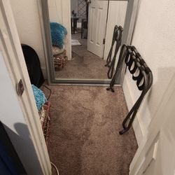 Large Grey 36x36 Mirror