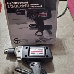 Vintage Craftsman 1/2" Drill