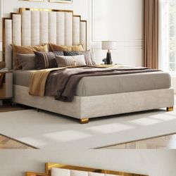 Upholstered Platform Bed 