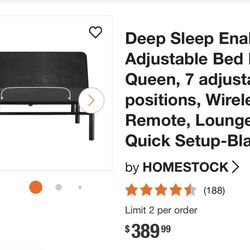 Adjustable Queen Bedframe