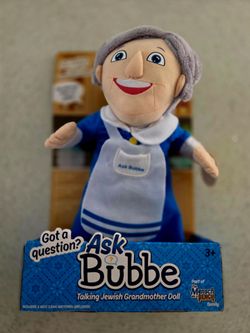 Ask Bubbe talking plush toy