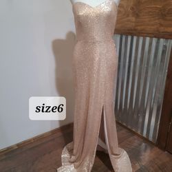  NEW DESSY COLLECTION SEQUINS LONG DRESS 
