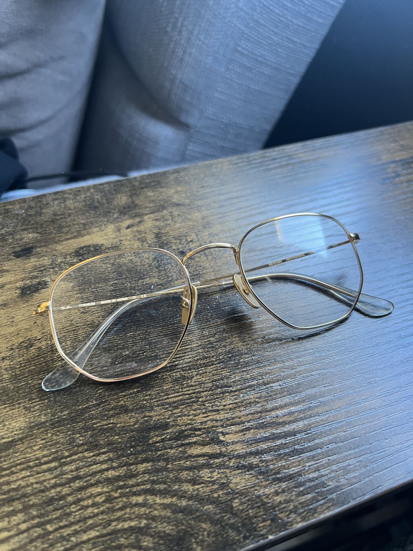 Ray-Ban Hexagonal Titanium Optics Gold M 51-21