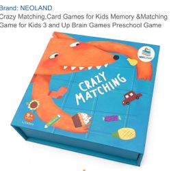 Crazy Matching,Card Games for Kids Memory &Matching Game for Kids 3 and Up Brain Games Preschool Game