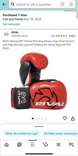RIVAL Boxing RB7 Fitness Plus Bag Gloves