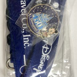 Sealed Walt Disney Travel Company Lanyard with 50 Anniversary Castle Pin