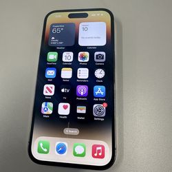 Apple iPhone 14pro 1tb unlocked gold back cracked