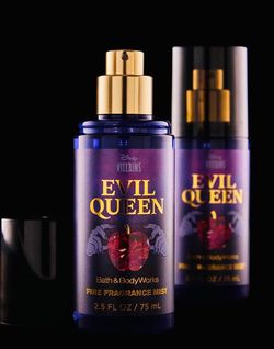 Limited Edition!©️Disney Villains BATH & BODY WORKS💜🪞🍎👑 EVIL QUEEN 👑🍎🪞💜fragrance mist & lip gloss 2-pc Mini Set