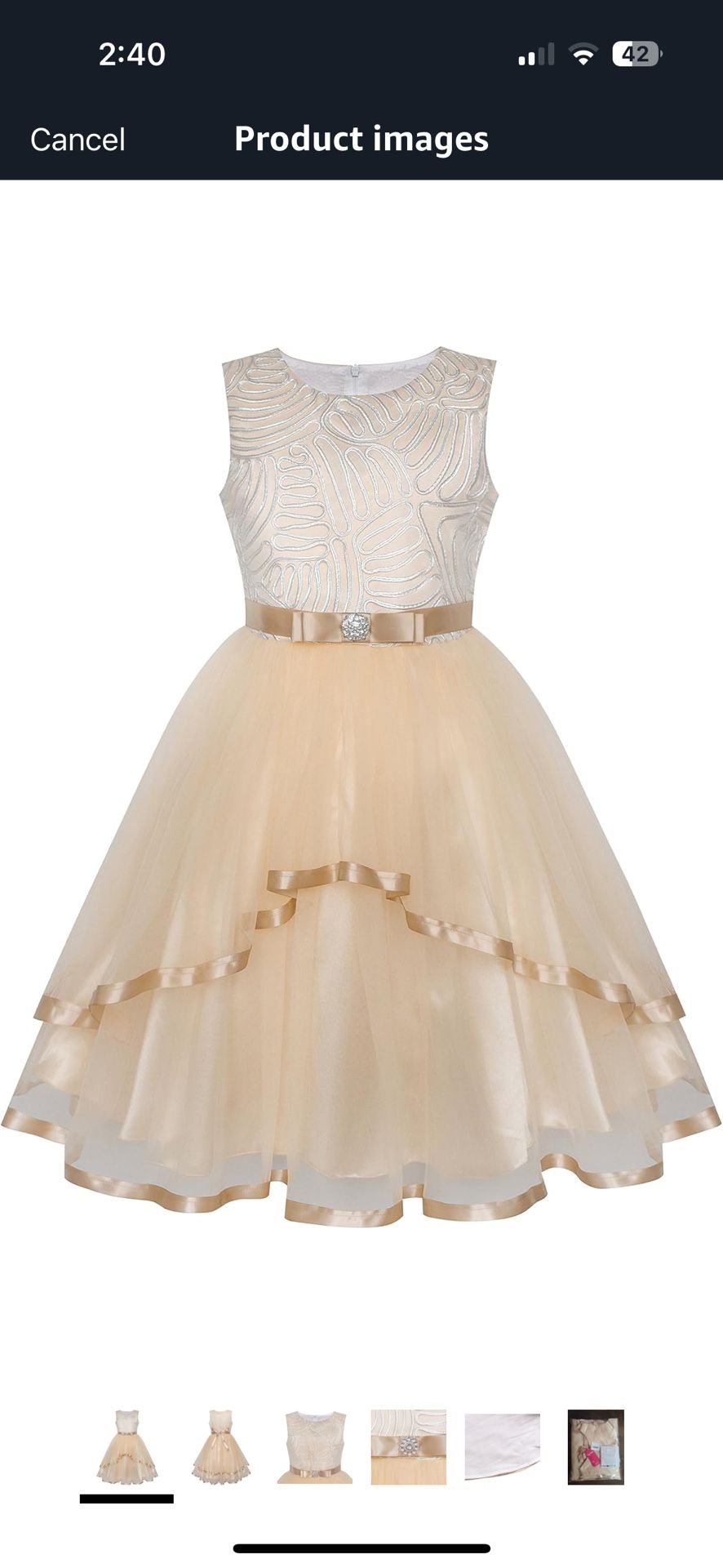 Size 12 Flower Girl Dress