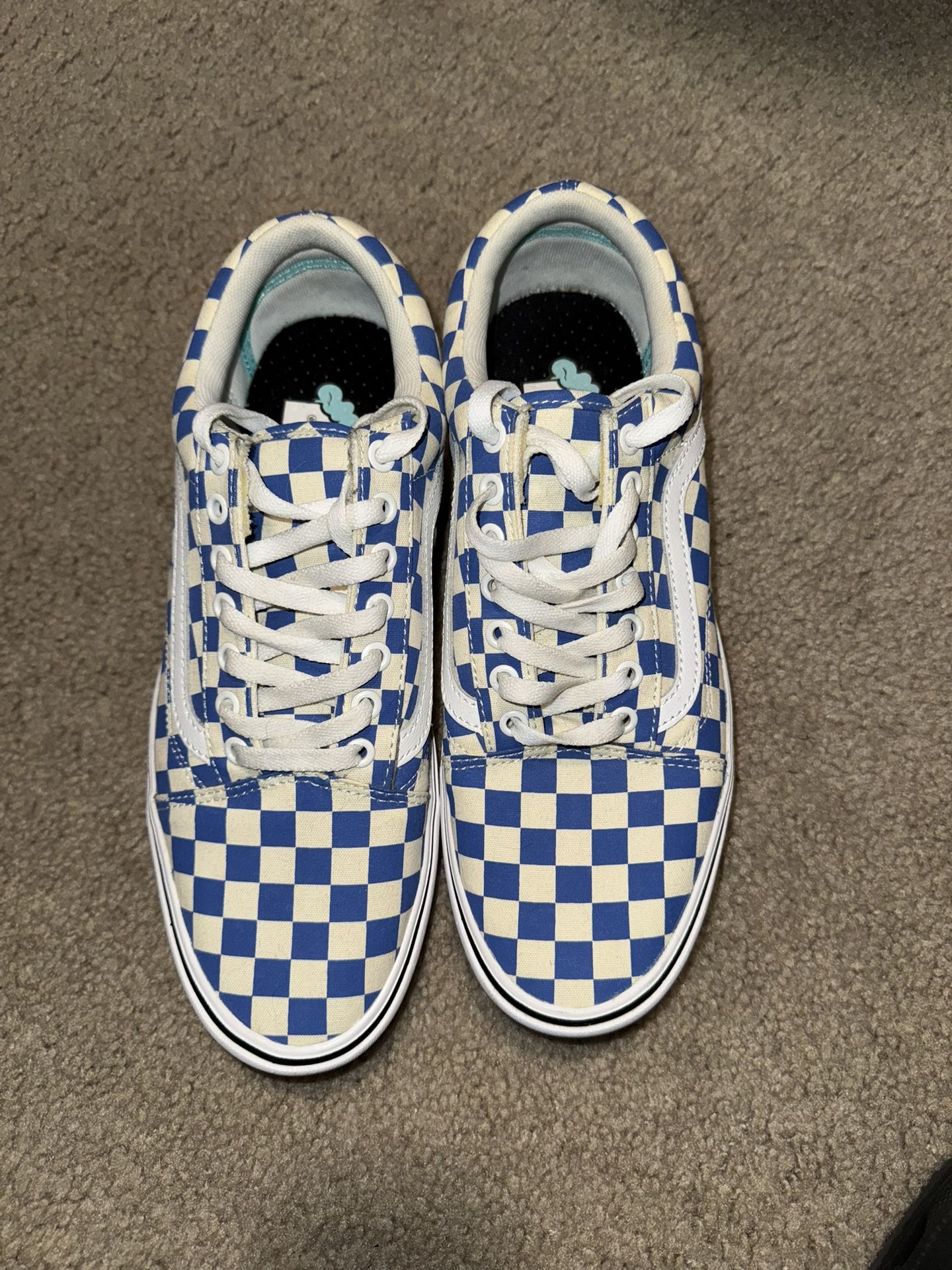 Blue Checker Vans