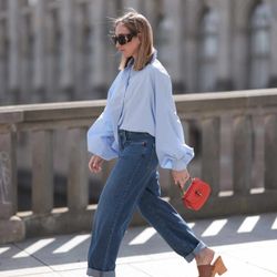 Michael Kors Brown Leather Platform Clogs