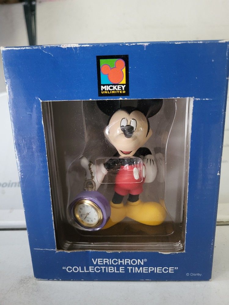 Verichron Mickey Mouse Unlimited Figurine Watch Disney In Box