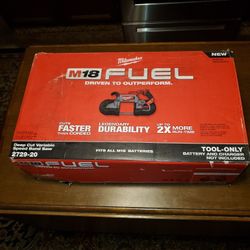 Milwaukee M18 Fuel Deep Cut Variable Speed Band Saw. 275$. No Offers Accepted. Tool Only 