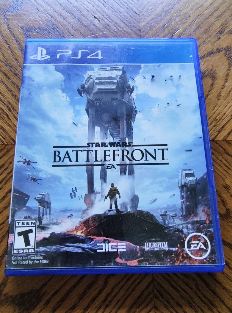 Star Wars Battlefront (PS4) – CIB – Sticker Residue on Back | Tested