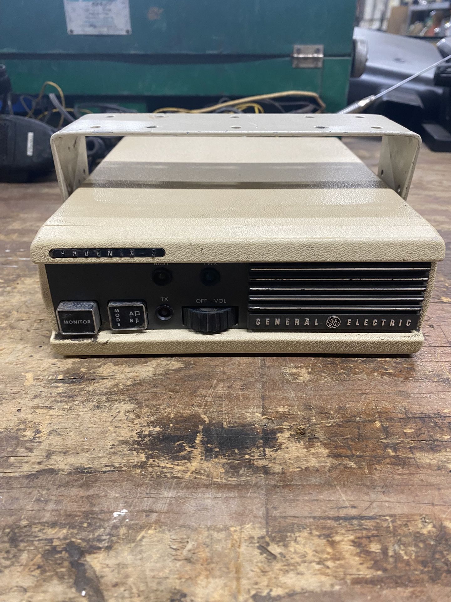 2 - GE General Electric Phoenix SX 2-way Radio Base Unit, Antenna, & Handset
