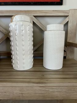 2 Ceramic  Canisters
