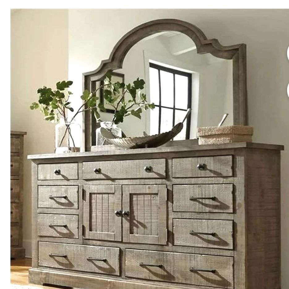  Gray/Brown Dresser By Progressive Furniture