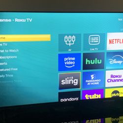 43” Hisense Smart Roku TV – Excellent Condition!