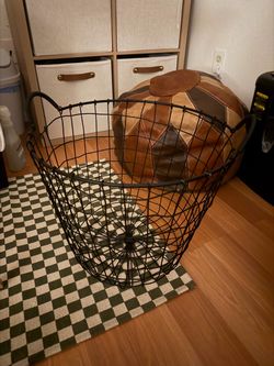 Metal Wire black storage basket