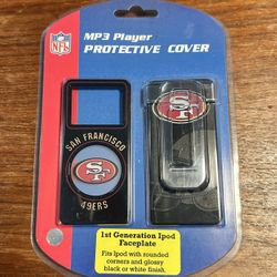 San Francisco 49ers protective cover set designed specifically for the first-generation iPod