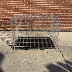 Xxl 48” Dog Crate Cage Pen Kennel Metal Folding