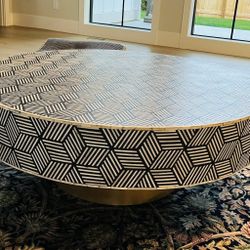 Coffee Table With Brass Leg