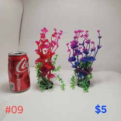 Decorative Plastic Plants For Fish Tank/aquarium/terrarium