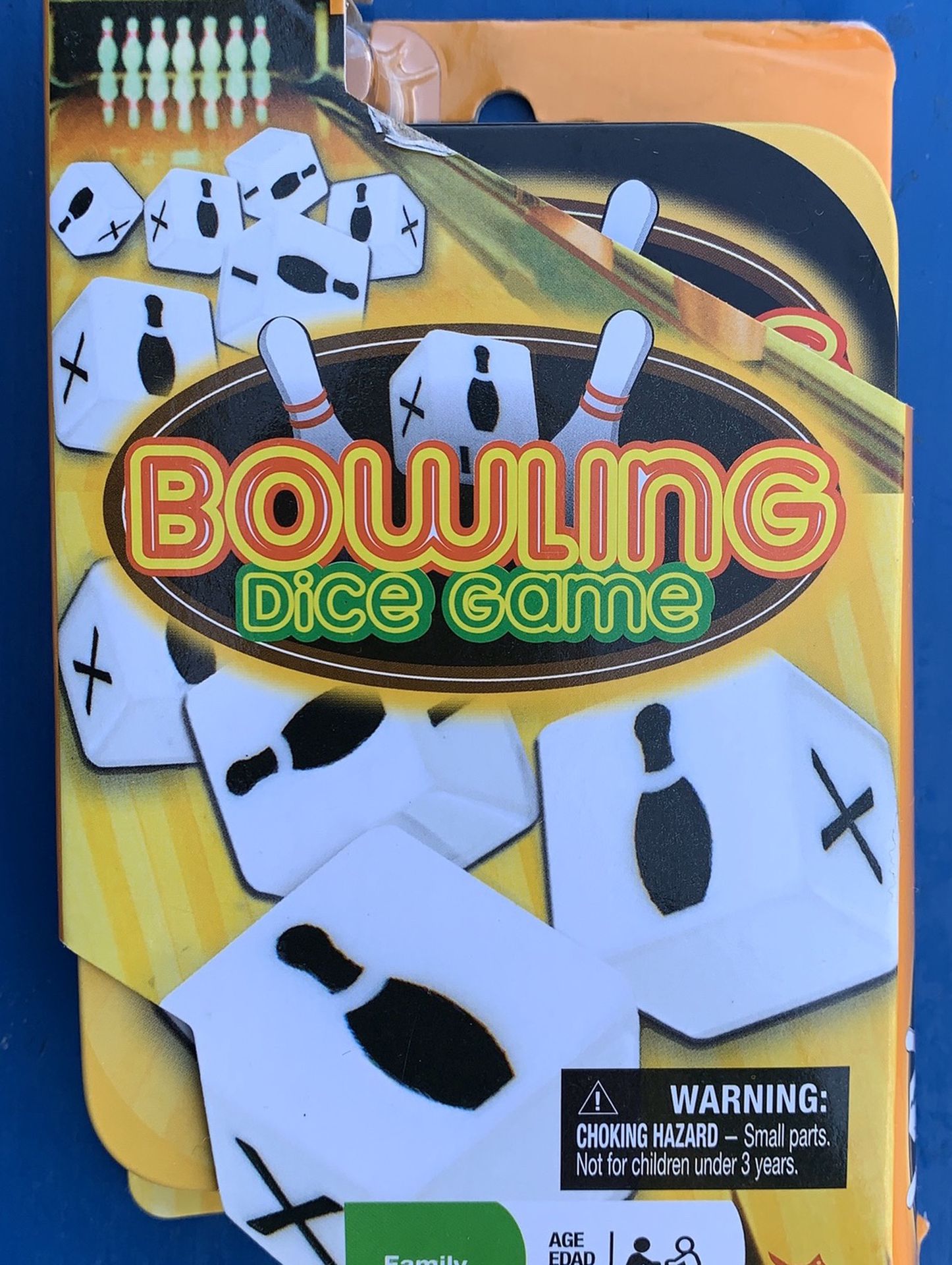 Brand new Bowling Dice Game with travel tin