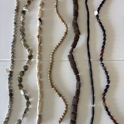 7 strands of gemstones & beads