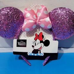 Girl's/Tween Disney Minnie Mouse Pink Sparkle Ears Headband $6 (One Available)