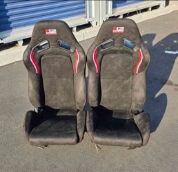 J2 Universal Racing Bucket Seats Asientos Deportivos Universales