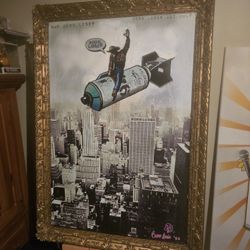 One Of A Kind Ridiculous Framed Art Poster. It Will Start Conversations Or Initiate Bowel Movements. Artist Is Not Liable . Buy It. Dont. Whatever