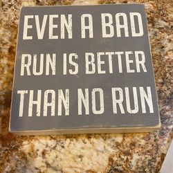 Running Decorative Sign 