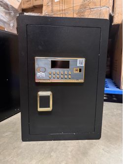 Safe Box,  2.8 Cubic Ft Fireproof Safe Box, Weighted Cabinet Safe with Removable Shelf, Dual Key System with LCD Digital Screen, Safe for Jewelry, Cas