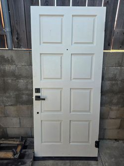 Door with lock and keys