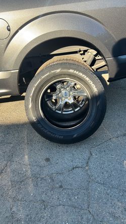 Slightly used truck tire