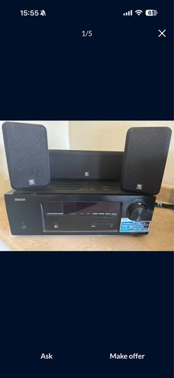 Denon Model AVR-1513 5.1 Home Theater Surround Sound Receiver Works+Bundle