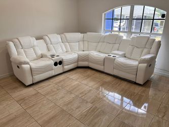 Seccional Reclinable Led Electrico 