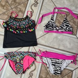 Justice Girls Swim Suits Size 12