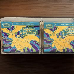 2 Ascended Heroes Elite Trainer Box  with case