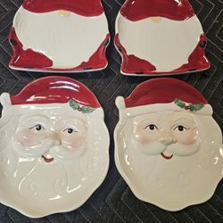 Santa And Gnome Plates